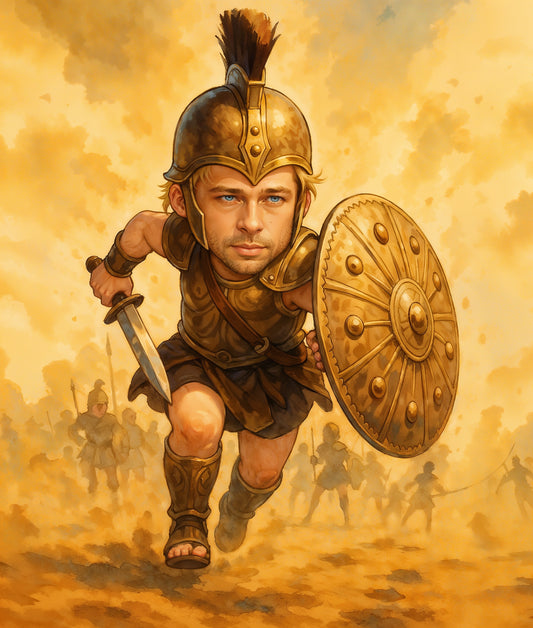 Baby Achille - Pannello Decorativo Mitologia Greca Eroe