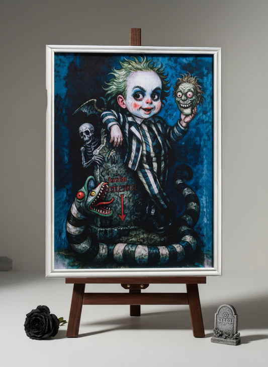 Baby Beetlejuice - Pannello Decorativo Tim Burton Cinema